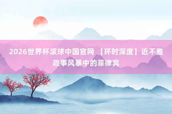 2026世界杯滚球中国官网 【环时深度】近不雅政事风暴中的菲律宾