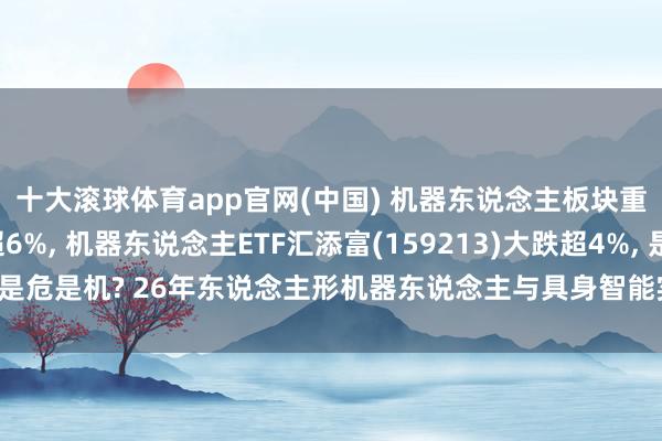 十大滚球体育app官网(中国) 机器东说念主板块重挫! 拓普集团跌超6%, 机器东说念主ETF汇添富(159213)大跌超4%, 是危是机? 26年东说念主形机器东说念主与具身智能实景实训专项活动张开