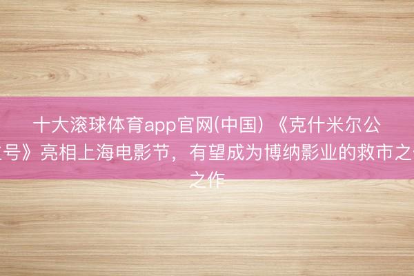 十大滚球体育app官网(中国) 《克什米尔公主号》亮相上海电影节,有望成为博纳影业的救市之作